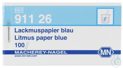 Lackmuspapier blau, Heft