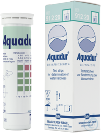 AQUADUR 4-21/100 pcs AQUADUR test sticks gradation: 4 >7 >14 >21 °d = 72 >126 >252 >378 ppm CaCO3...