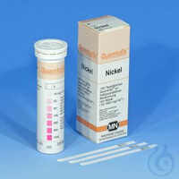 QUANTOFIX Nickel languettes test 6 x 95 mm domaine de mesure : 0-10-25-50-100- 250-500-1000 mg/L...