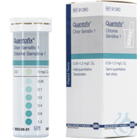 QUANTOFIX Chlor Sensitiv 1 Teststreifen 7 x 60 mm Messbereich: 0 - 0,05 - 0,1 - 0,2 - 0,4 - 0,8 -...