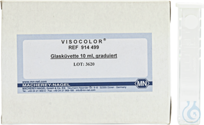 VISO Glaskuevette 10 mL, graduiert