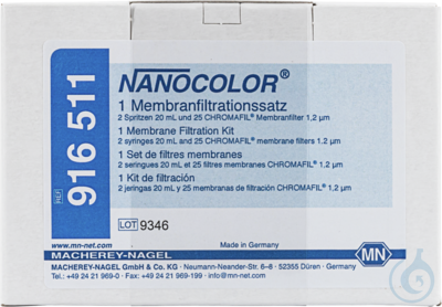 Nano Membranfiltrationssatz, PW: 1,2 &micro;m