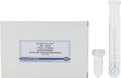 Nano Aufschlussgefaess 22 mm, mit Glasstopf