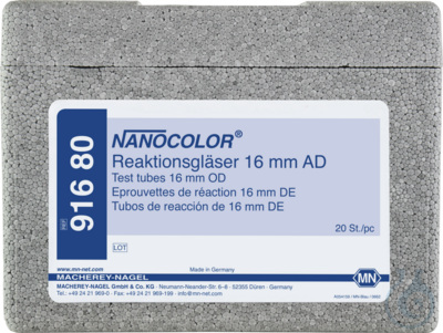 Nano Reaktionsglaeser, AD: 16 mm, 20 St.