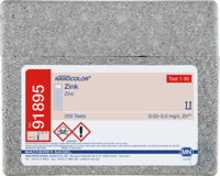 NANO Zinc NANOCOLOR Zinc standard test measuring range: 0.02-3.0 mg/L Zn2+...