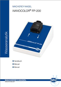 NANO Handbuch für Sippermodul FP-200 Handbuch für Sippermodul NANOCOLOR FP-200
