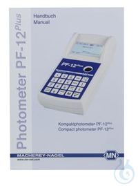 Photometer PF-12 Plus Handbuch Handbuch für Photometer PF-12 Plus