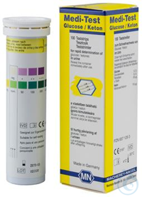 MEDI-TEST Glucose/Cetone /100 MEDI-TEST Glucose/Cetone paquet de 100 bandelettes Les conditions...