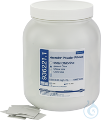 VISO PP gesamt Chlor, 1000 VISOCOLOR Powder Pillows gesamt Chlor Reagenziensatz zur...