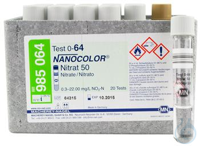 NANO Nitrate 50 NANOCOLOR Nitrate 50 tube test measuring range: 0.3-22.0 mg/L...