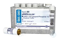 NANO ortho and total Phosphate 15 NANOCOLOR ortho and total Phosphate 15 tube...