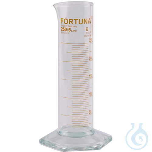Messzylinder, FORTUNA, 25 ml : 1.0 ml, Sechskan...
