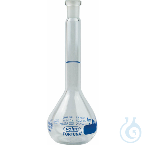 Volumetric Flask, clear glass, VOLAC FORTUNA, 5...