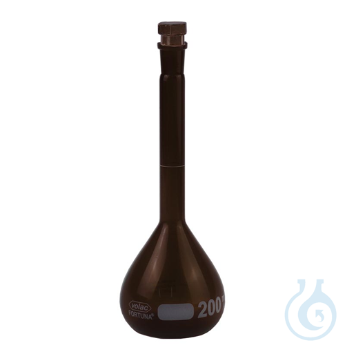 Messkolben, Braunglas, VOLAC FORTUNA, 100 ml, m...