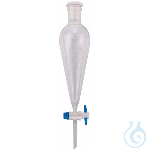 Scheidetrichter nach Squibb, 100 ml, mit PTFE-K...