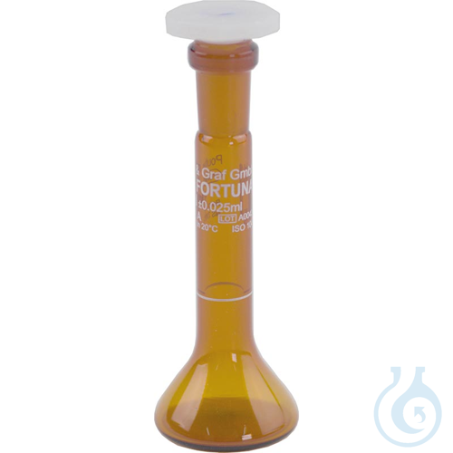 Trapezkolben, Braunglas, VOLAC FORTUNA, 1 ml, m...