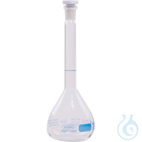 Volumetric Flask, clear glass, VOLAC FORTUNA, 15 ml, with TS 10/19, DE-M