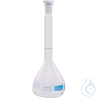 Volumetric Flask, clear glass, VOLAC FORTUNA, 200 ml, with TS 14/23, DE-M...