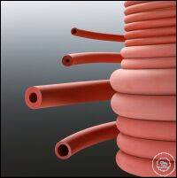 laboratory tubing (NR), red Inner diameter: 12 mm  Outer diameter: 17 mm   Wall thickness: 2,5 mm