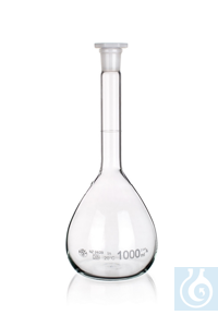 Flask, volumetric with plastic stopper NS, 7/16, clear, Class A, 5ml, 10/PK...