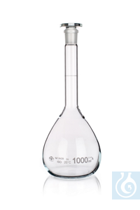 Flask, volumetric with Glass stopper NS, 7/16, clear, Class A, 5ml, 10/PK...