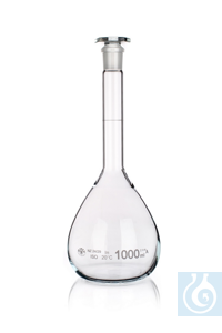 Messkolben mit Glasstopfen NS, 7/16, klar, Klasse A, 5ml, 10St.  Messkolben aus hochwertigem...
