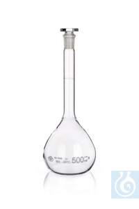 Flask, volumetric with Glass stopper NS, 7/16, clear, Class B, 5ml, 10/PK...