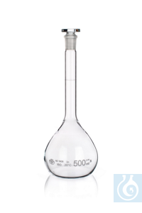 Messkolben mit Glasstopfen NS 14/23, klar, Klasse B, 250ml, 10St.