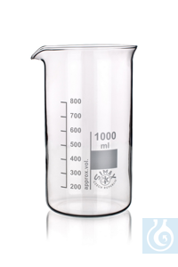 SIMAX-Becherglas, hohe Form, mit Ausguss, 50ml, 10St., ersetzt HZ1070102  Erzeugnisse aus...