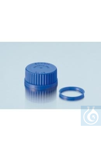 Pouring Ring for Screw Top Vials GL45, blue, 10/PK Pouring Ring for Screw Top...