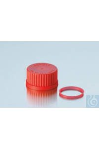 Uitgietring GL 45, met PP dop en ring (rood), 200° C Nr.20545, 10st....