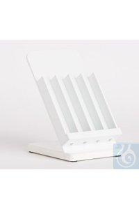 Hydrometer Rack width 140mm,, for 4 hydrometers up to 30mm diam., solid PVC