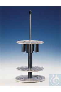 Pipette Stand, round, rotating and height adjustable for 40 pipettes,...