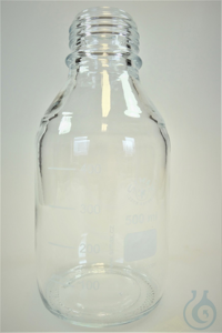 Reagent Bottle GL45, without Cap and Pouring Ring, clear, 500ml, 10/PK...