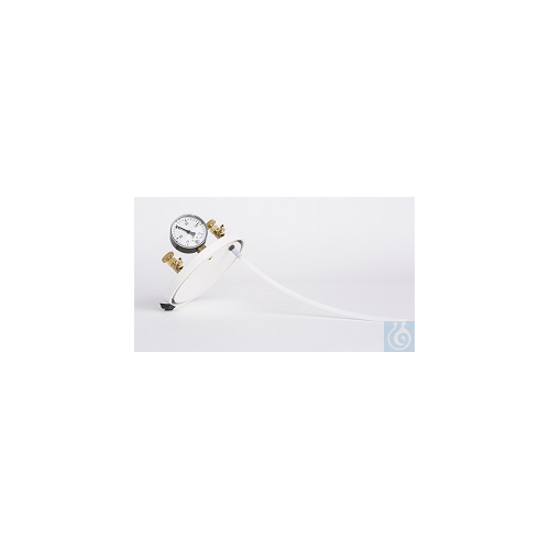 Begasungs-Set für Anaeroben-Behälter aus PVC klar, 1 Manometer und 2...