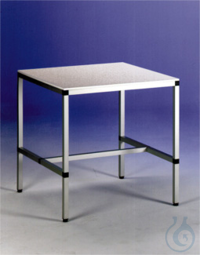 Worktable PP white, top size 500x500mm, h. 500 mm Worktable PP white, top...