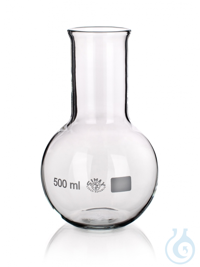 Flask with round bottom, wide-neck, 50ml, 10/PK Flask with round bottom,...