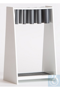 Pipetten- en thermometerrek voor 10 pipetten, /thermometer, tafelrek, (BxHxD)...