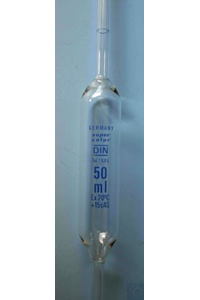 Volumetric pipette cl. AS, one mark, calibrated, 10 ml