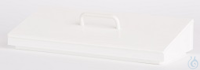 Schuin deksel/PP wit, met greep, (accessoire voor Ecotherm/E11 waterbad)  PP...