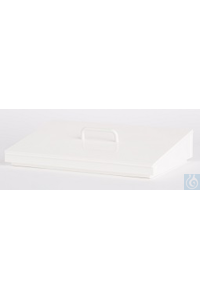Slant lid PP white, with handle, for E19 Slant lid PP white, with handle, for...