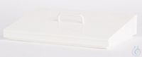 Schuin deksel/PP wit, met greep, (accessoire voor Ecotherm/E10 waterbad)  PP...