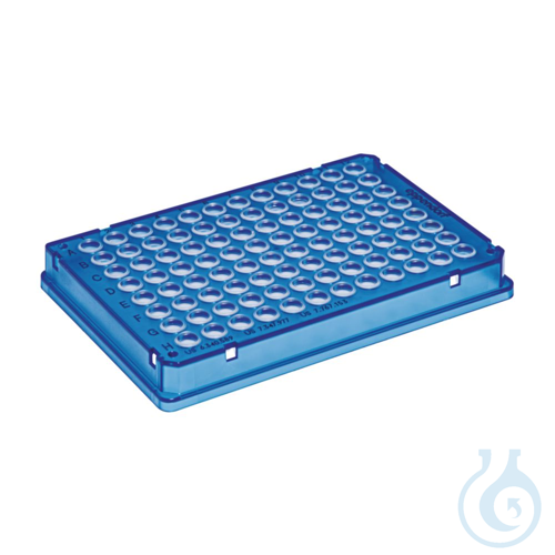 25 PCR plate 96,blau skirted
