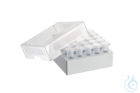 Opbergdoos 5x5, 4 stuks, hoogte 2,5 inch Opslagdoos 5 × 5, diepvriesdoos, voor 25 vials, 5 ml, 4...