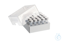 Storage Box 5 x 5, 2 Stück, Höhe 3 inch Lagerungsbox 5 × 5, freezer box, für 25 Gefäße, 5 mL, 2...