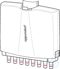 Lower part for 0,5-10µl medium gray 8ch Eppendorf Research® plus, lower part,...