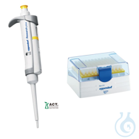 Research plus 20-200µL geel Eppendorf Research® plus, 1-kanaals, variabel, incl. epT.I.P.S.®-Box,...