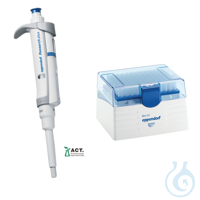 Research plus 100-1000µL blau Eppendorf Research® plus, 1-Kanal, variabel, inkl. epT.I.P.S.®-Box,...