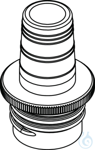 Bottle thread adapter GL32=>NS24/29,PP Bottle thread adapter, PP, from GL 32 to NS 24/29