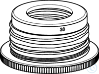 Flaschengewindeadapter GL45=>GL38,PP Gewindeadapter für Flaschen, PP, von GL 45 bis GL 38